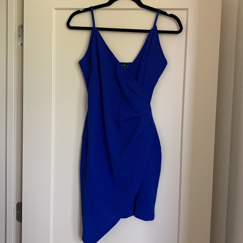 Blue Spaghetti Strap Dress